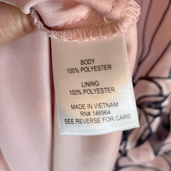 NWT Robbie Bee Sleeveless Dress Blush, Navy & White size 8 - Picture 9 of 10